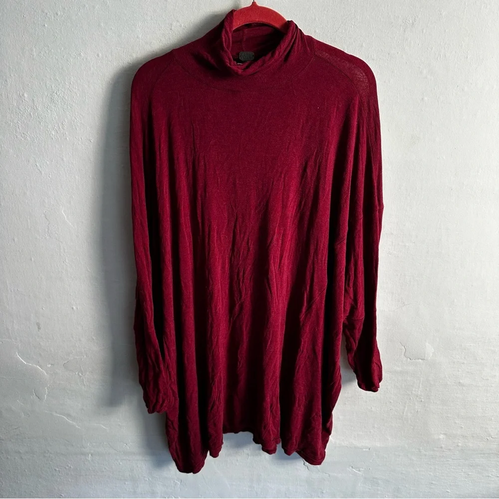 We the Free Mock Neck Oversized Tunic Top